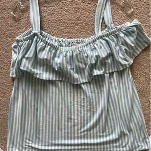 J Crew cold shoulder striped top